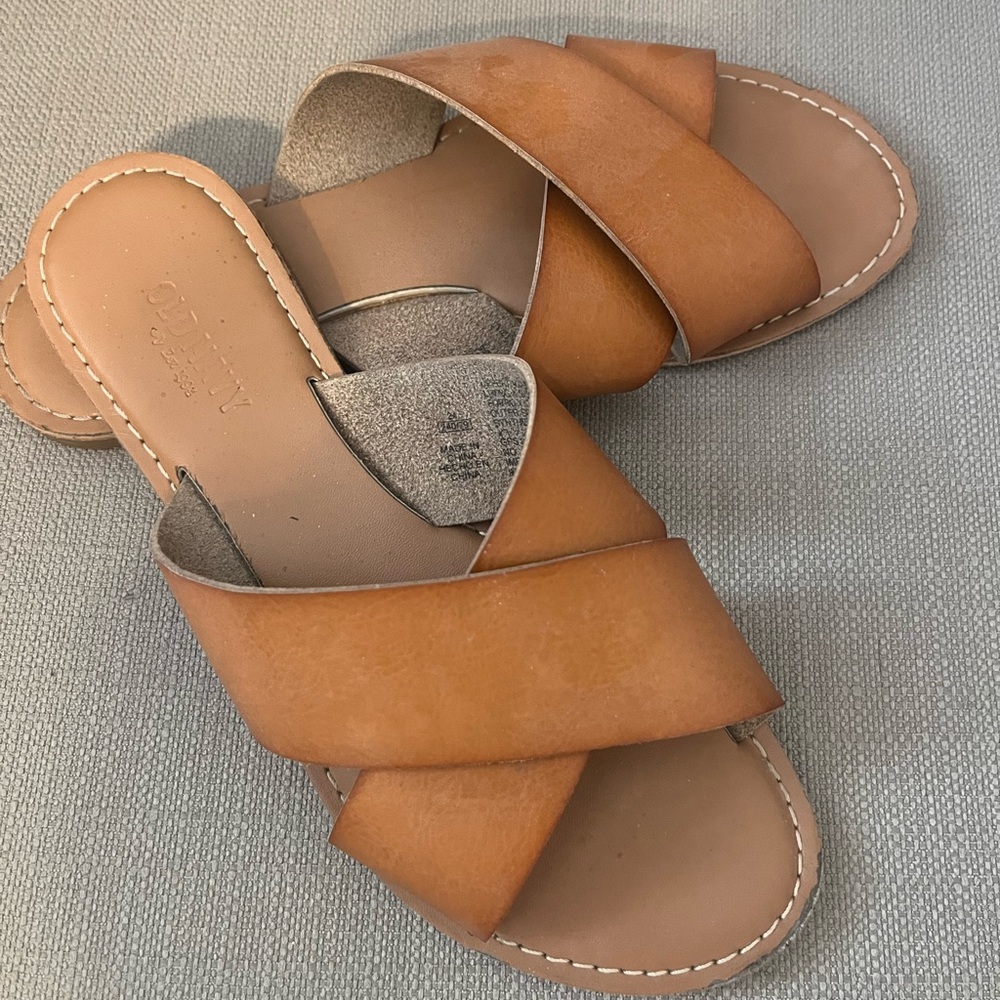 Tan Leather Women's Sandals